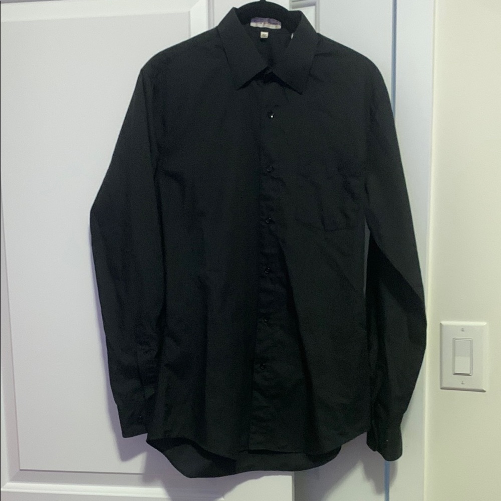 Vintage Saint Germain black Dress shirt 15